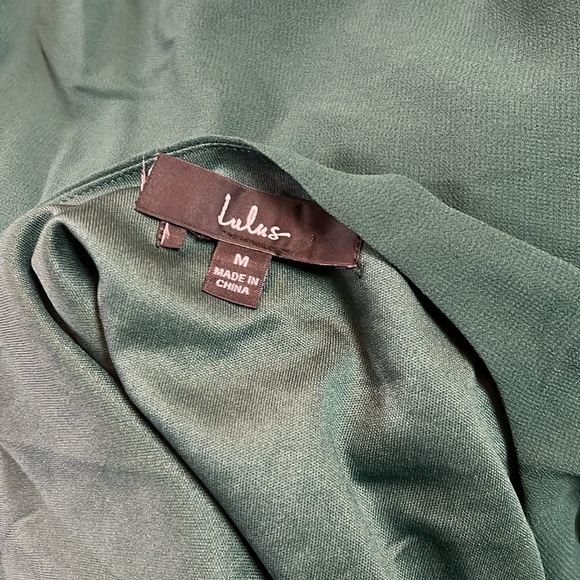 NWOT My Whole Heart Emerald Green Long Sleeve Wrap Dress - Picture 4 of 4